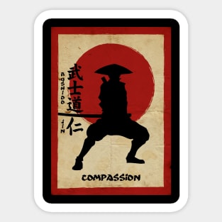 Bushido Compassion Sticker